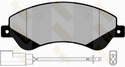BRAKE ENGINEERING pa1699 -  Комплект тормозных колодок, дисковый тормоз
